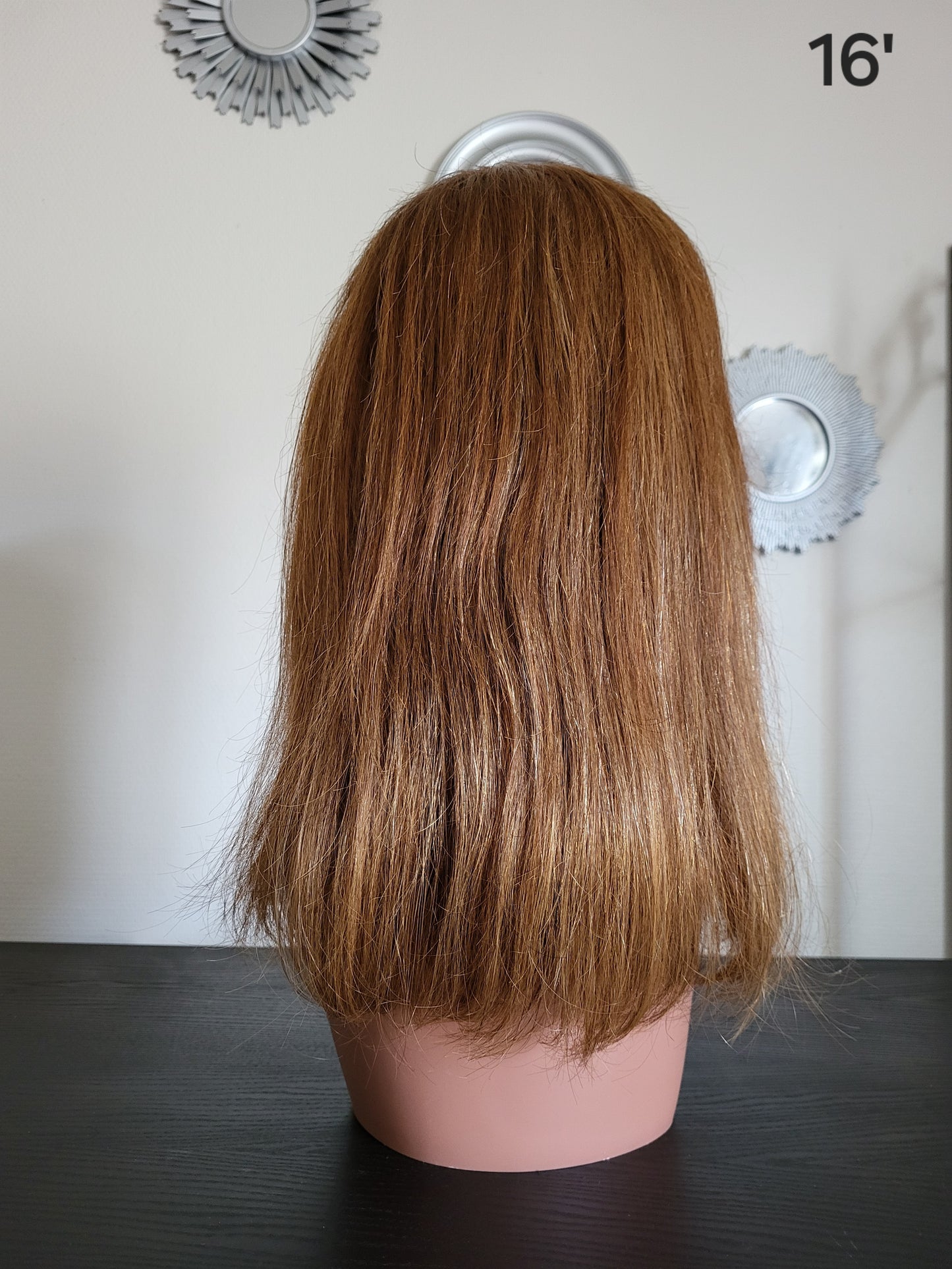 Perruque lisse rousse