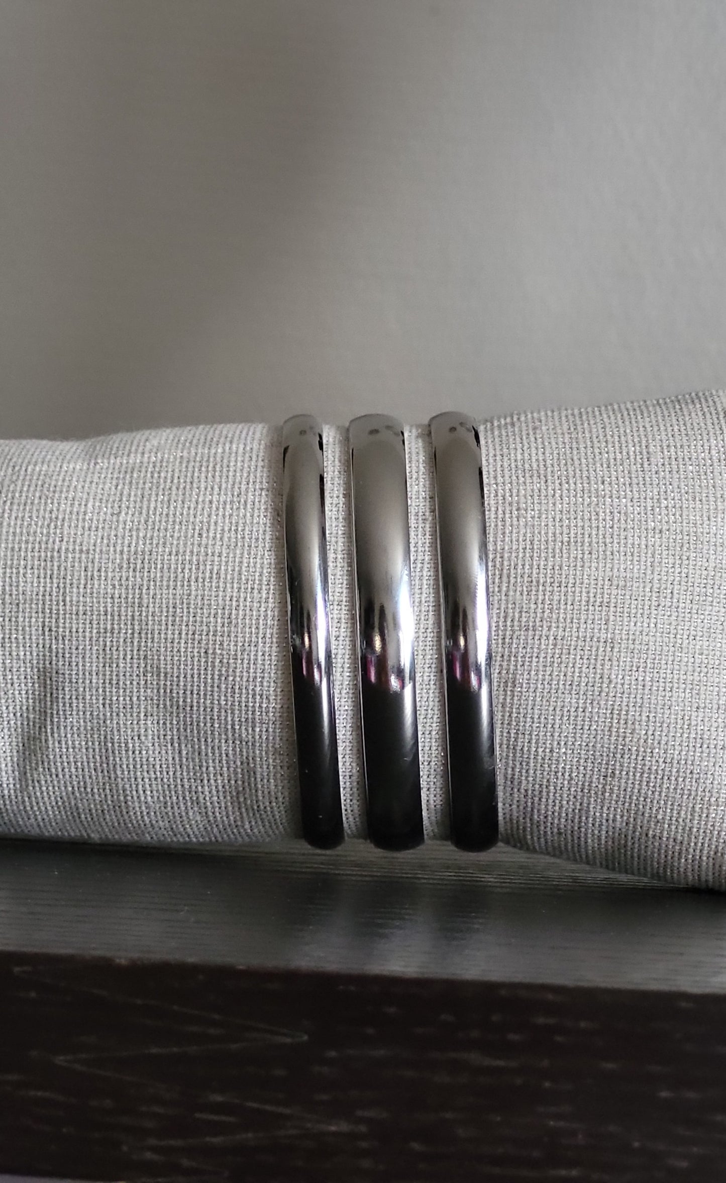 Silver bangle bracelet