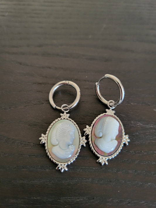 Cameo earrings