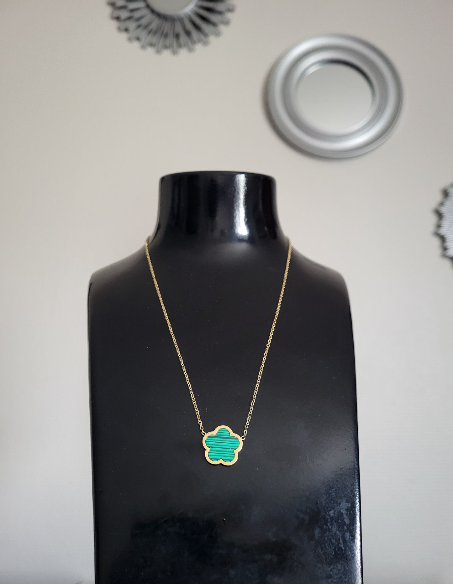 Collier chance vert