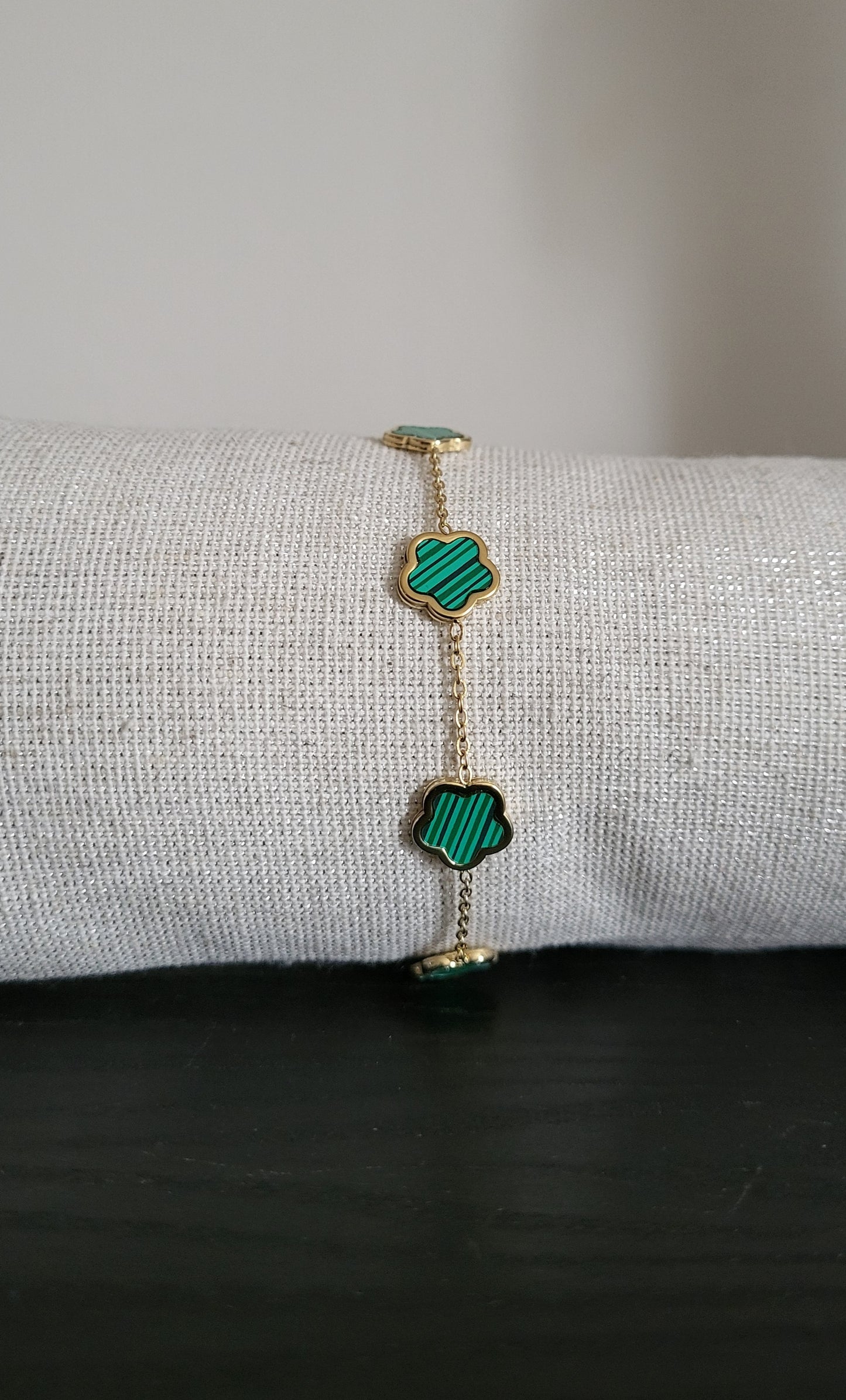 Pulsera de la suerte verde