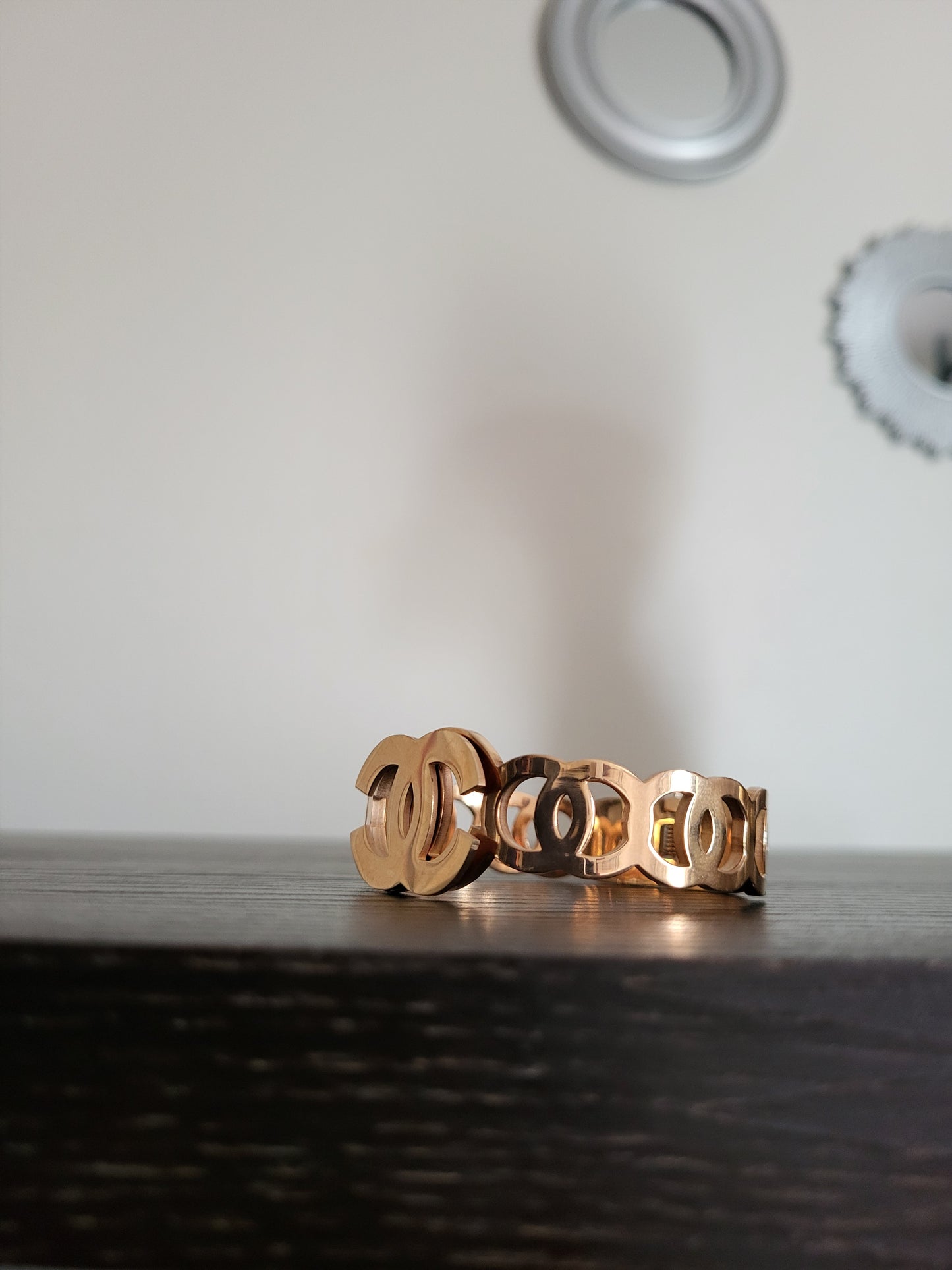 Pulsera de oro rosa