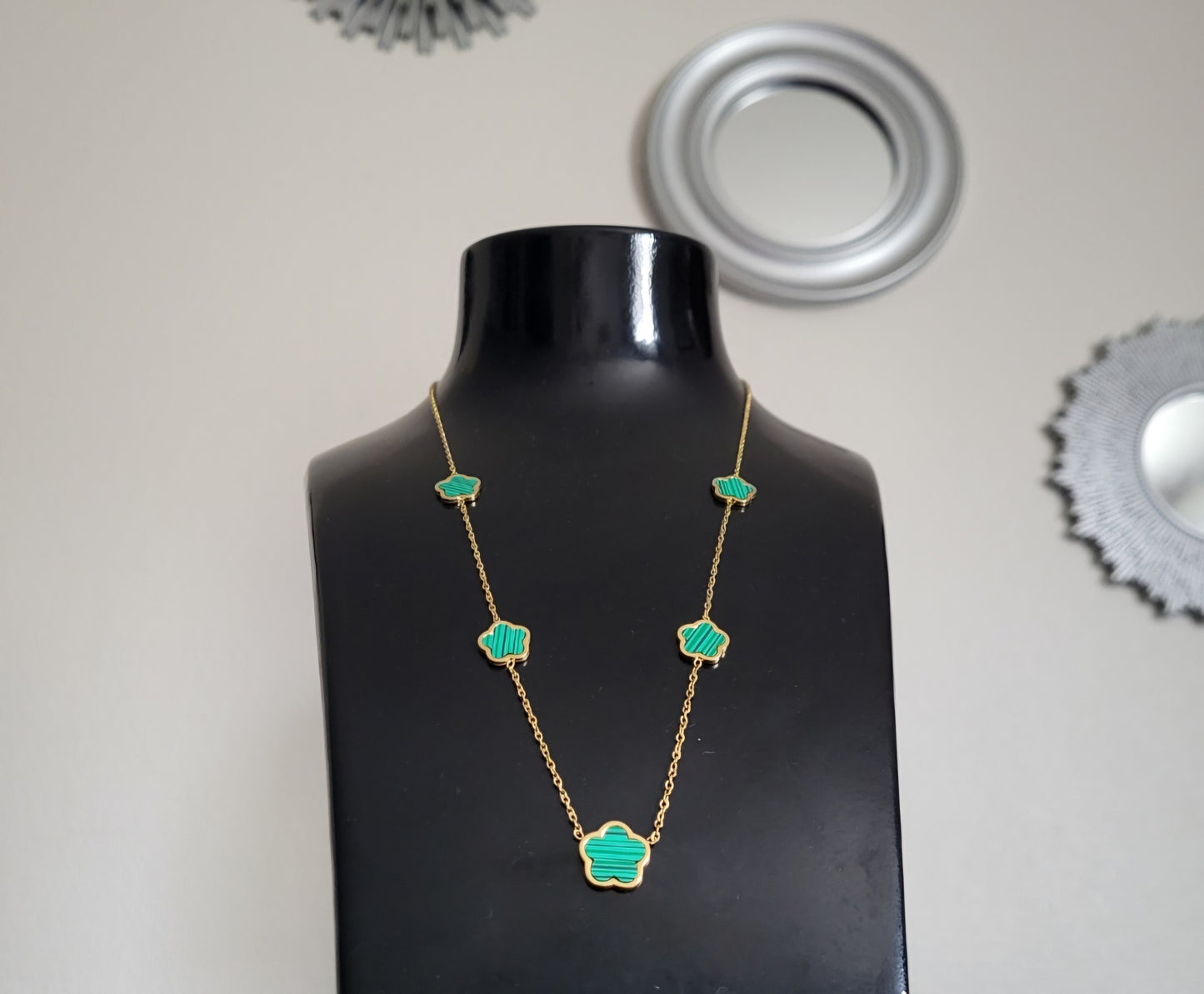 Collier chance vert